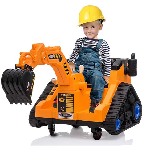 mini excavator for kids ride on|battery operated ride on digger.